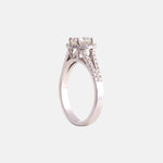 1ct Diamant & Diamanten Halo Ring 14 karaat goud, Objet Dore