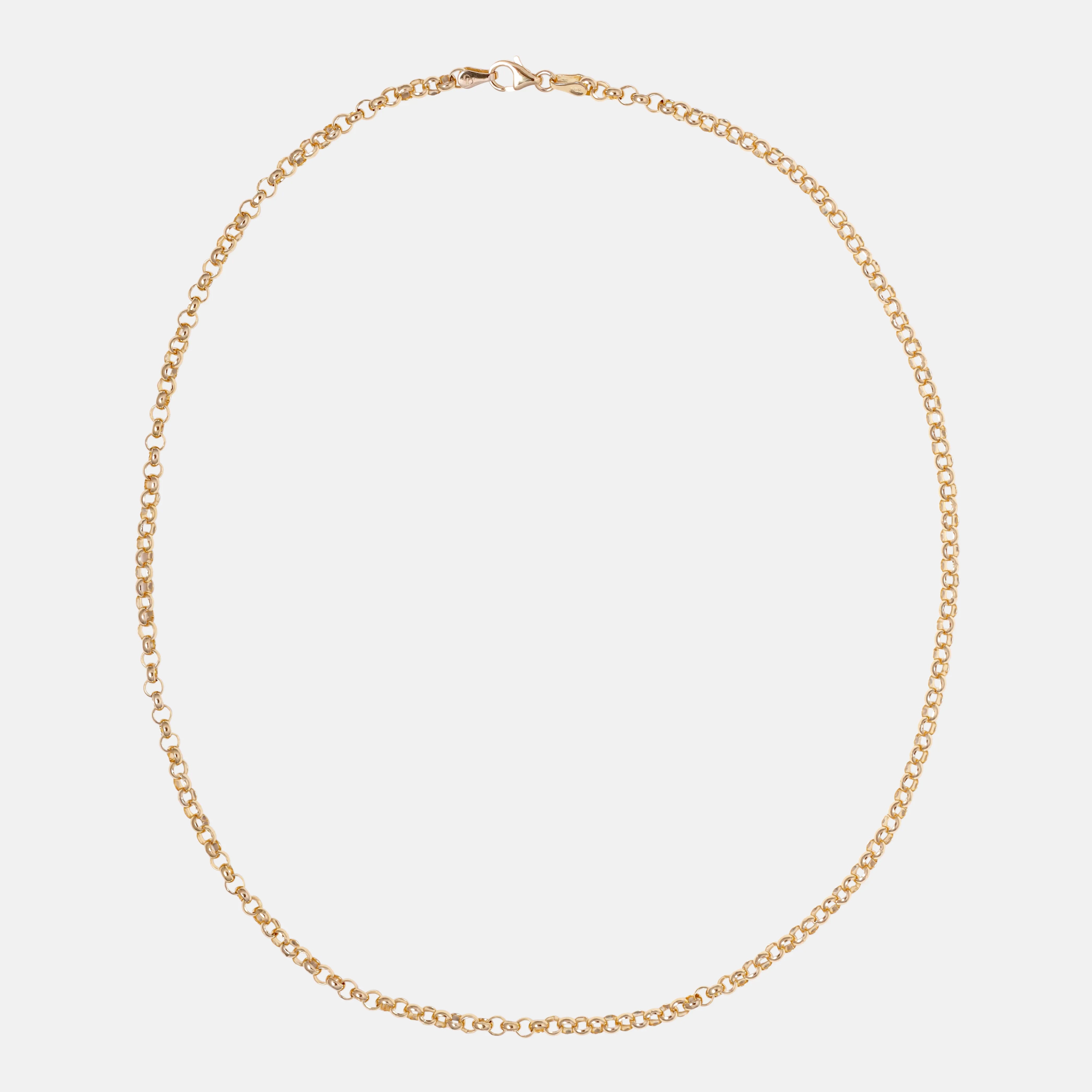 Solid Rolo Chain Ketting 14 karaat goud, Objet Dore