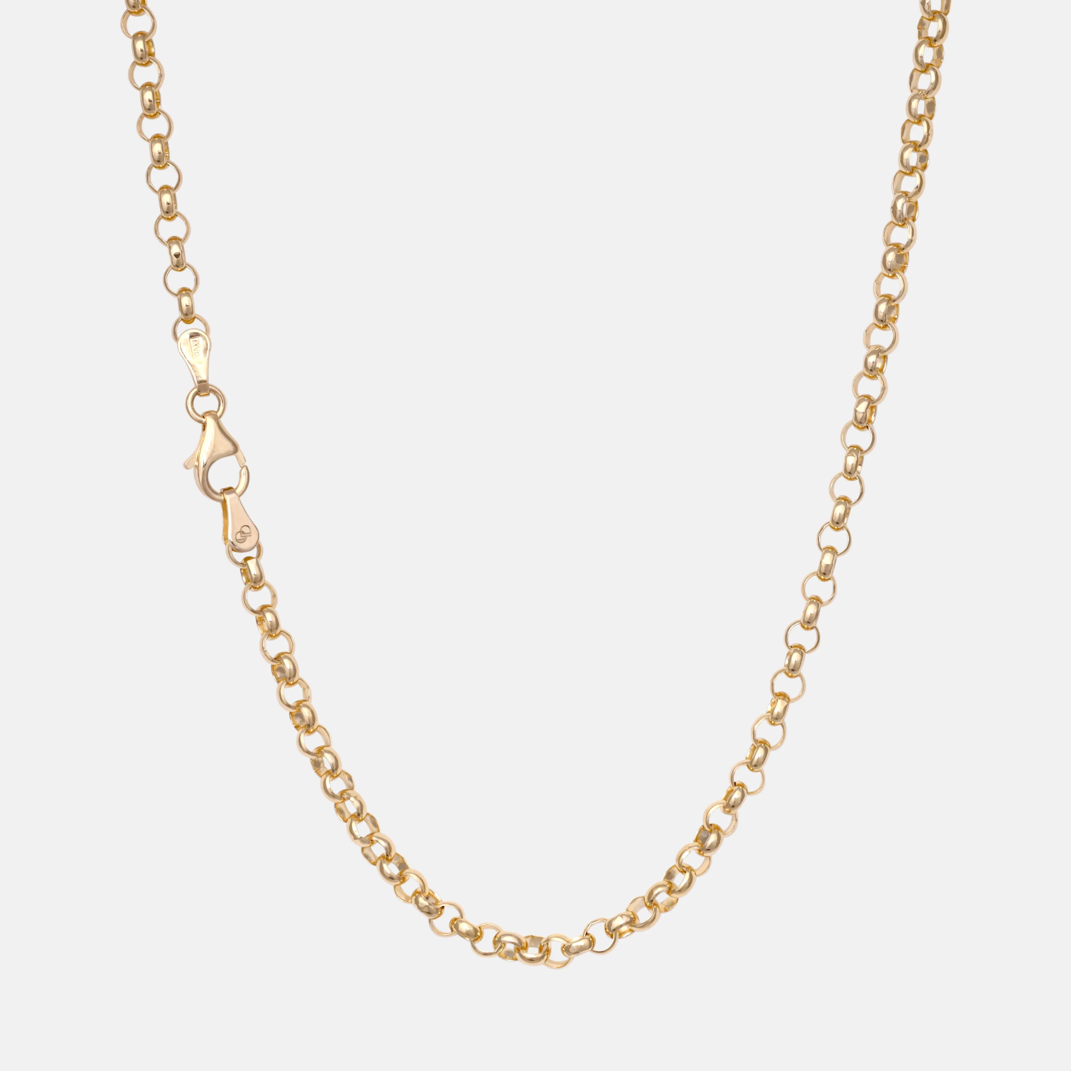 Solid Rolo Chain Ketting 14 karaat goud, Objet Dore