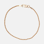 Rope Chain Armband 14 karaat goud, Objet Dore