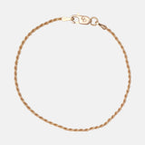 Rope Chain Armband 14 karaat goud, Objet Dore