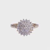 Lucy - Vintage 0.35ct Diamant Cluster Ring 9k goud, Objet Dore