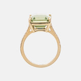 Groene Toermalijn & Diamant Alliance Ring 14 karaat goud, Objet Dore