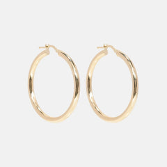 Hollow Hoop Oorbellen 35 mm 14 karaat goud, Objet Dore