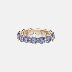 Tanzaniet Eternity Ring 14 karaat goud, Objet Dore