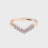 Celia - Vintage Diamant Wishbone Ring 9k goud