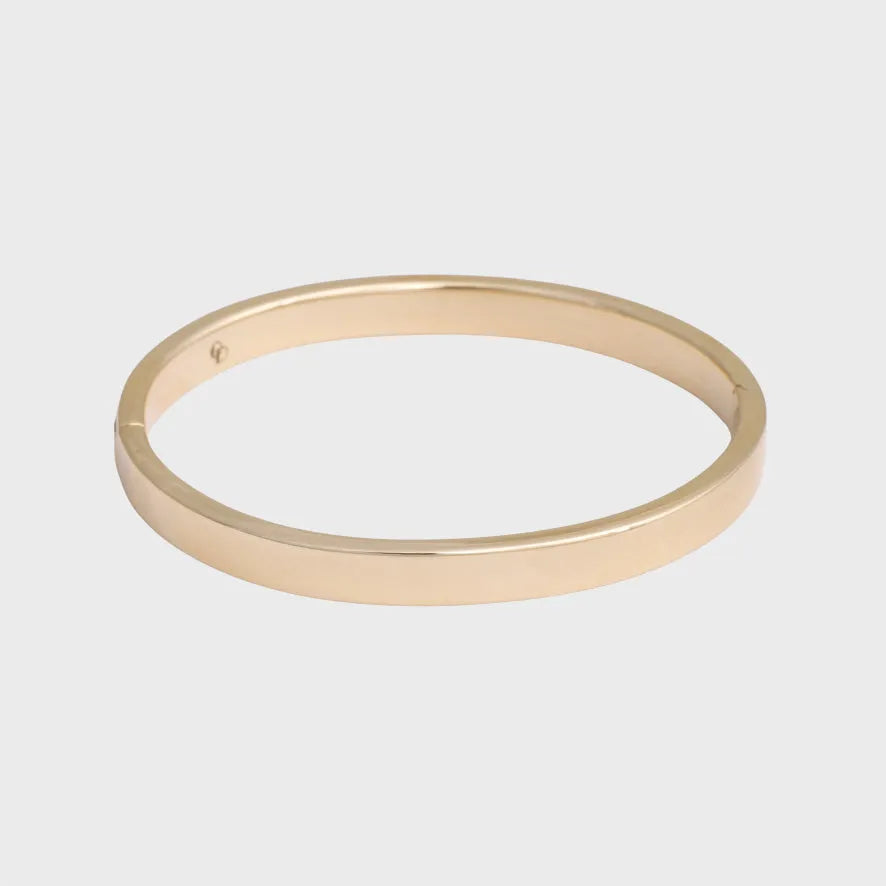 Modern Bangle Armband 6mm 14 karaat goud, Objet Dore