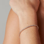 5.35ct Diamanten Tennisarmband 14k Rosé goud, Objet Dore