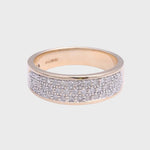 Avalon - Vintage 9k Diamant Pavé band, Objet Dore