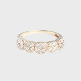 Liv - Vintage Champagne Diamant Ring 9k