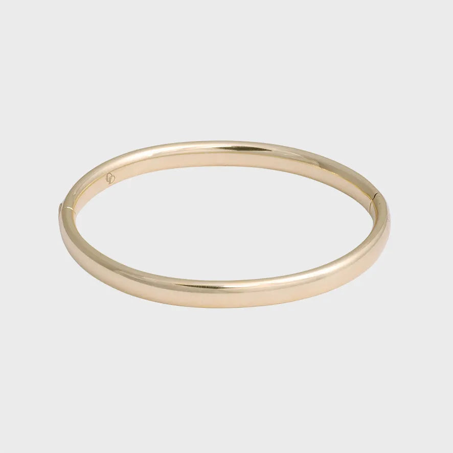 Elegant Bangle Armband Ovaal 6mm 14 karaat goud, Objet Dore