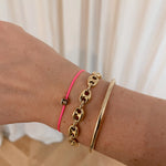 Coffee Bean Chain Armband 14 karaat goud, Objet Dore