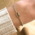 Rolo Mint Emaille Armband 14k goud, Objet Dore