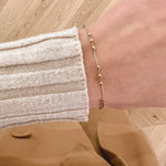 Mini Balls Armband 14 karaat goud, Objet Dore