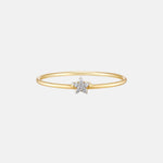 Starry Diamant Cluster Ring 14k goud, Objet Dore
