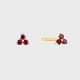 Robijn Trilogie Stud Piercing 14k goud, Objet Dore