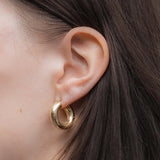 Golden Bold hollow hoops 14k