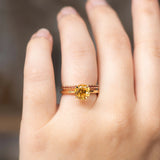 Citrien Solitair Ring 18k