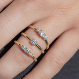 Willow Ring Diamant - 14k geelgoud