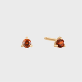 Classic Stud Piercing Granaat 14k goud