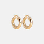 Bold Hollow Hoops 10 mm 14 karaat goud, Objet Dore