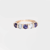 Cody - Vintage Aquamarijn & Ioliet Ring 9k