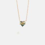 L'Amour Collier Bicolor Saffier 14k geelgoud