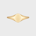 Perfect Signet Ring 14 karaat goud, Objet Dore