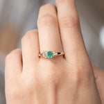 vintage smaragd ring met diamanten