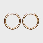 Solid Click Hoops 14k geelgoud, Objet Dore