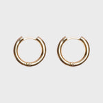 Solid Click Hoops 14k geelgoud, Objet Dore