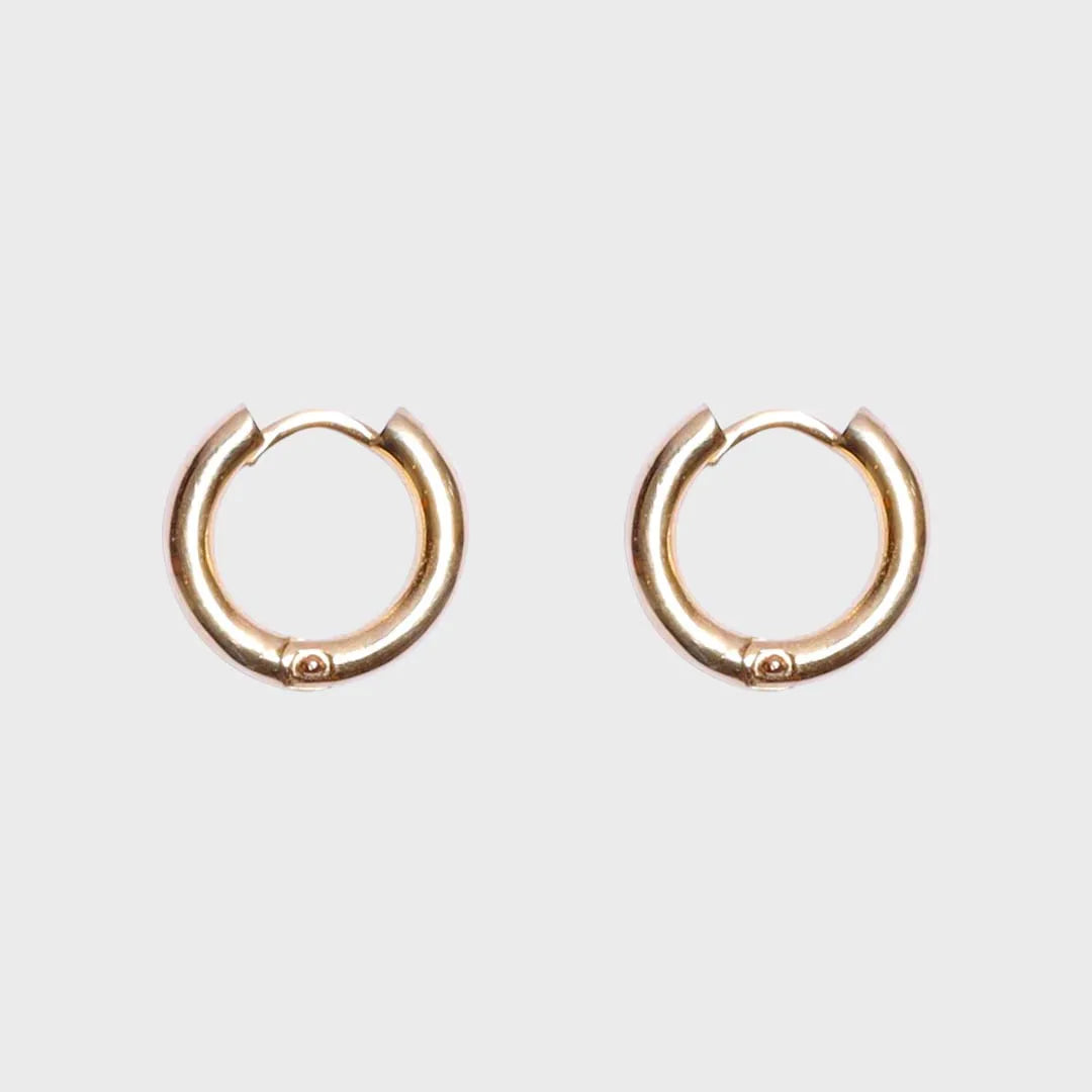 Solid Click Hoops 14k geelgoud, Objet Dore