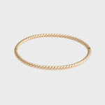 Twisted Bangle Armband 3,5mm 14k geelgoud, Objet Dore