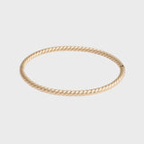 Twisted Bangle Armband 3,5mm 14k geelgoud, Objet Dore