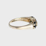 Josephine - Vintage Toermalijn & Diamant Ring 9k