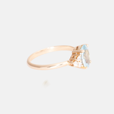 Megan Ring | Aquamarijn & Diamant