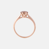 Fancy Oranje Bruine Diamant ring 14 karaat goud