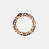 Multicolor Violet Paarse Spinel Eternity Ring 14k